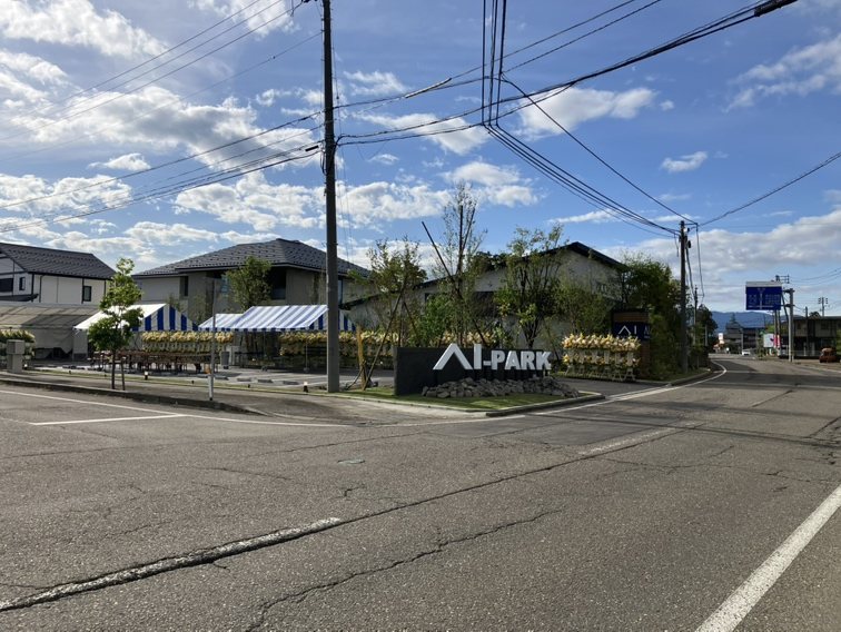住宅展示場の屋外装花